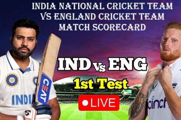 India National Cricket Team vs England Cricket Team Match Scorecard