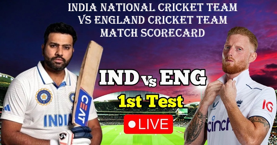 India National Cricket Team vs England Cricket Team Match Scorecard