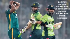 pakistan national cricket team vs south africa national cricket team match scorecard
