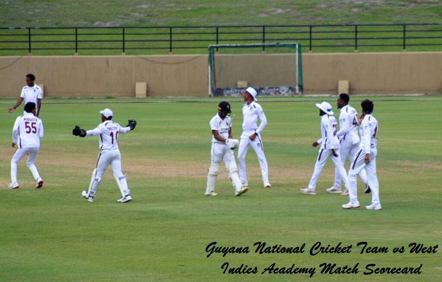 Guyana National Cricket Team vs West Indies Academy Match Scorecard