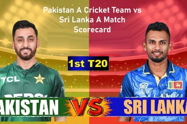 Pakistan A Cricket Team vs Sri Lanka A Match Scorecard