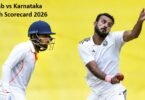 Punjab vs Karnataka Match Scorecard 2026